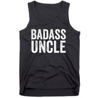 Badass Uncle Gift Funny Nephew Niece Uncles Retro Gift Idea Tank Top