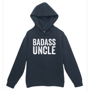 Badass Uncle Gift Funny Nephew Niece Uncles Retro Gift Idea Urban Pullover Hoodie