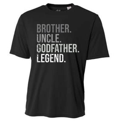 Brother Uncle Godfather Legend Fun Best Funny Uncle Cooling Performance Crew T-Shirt