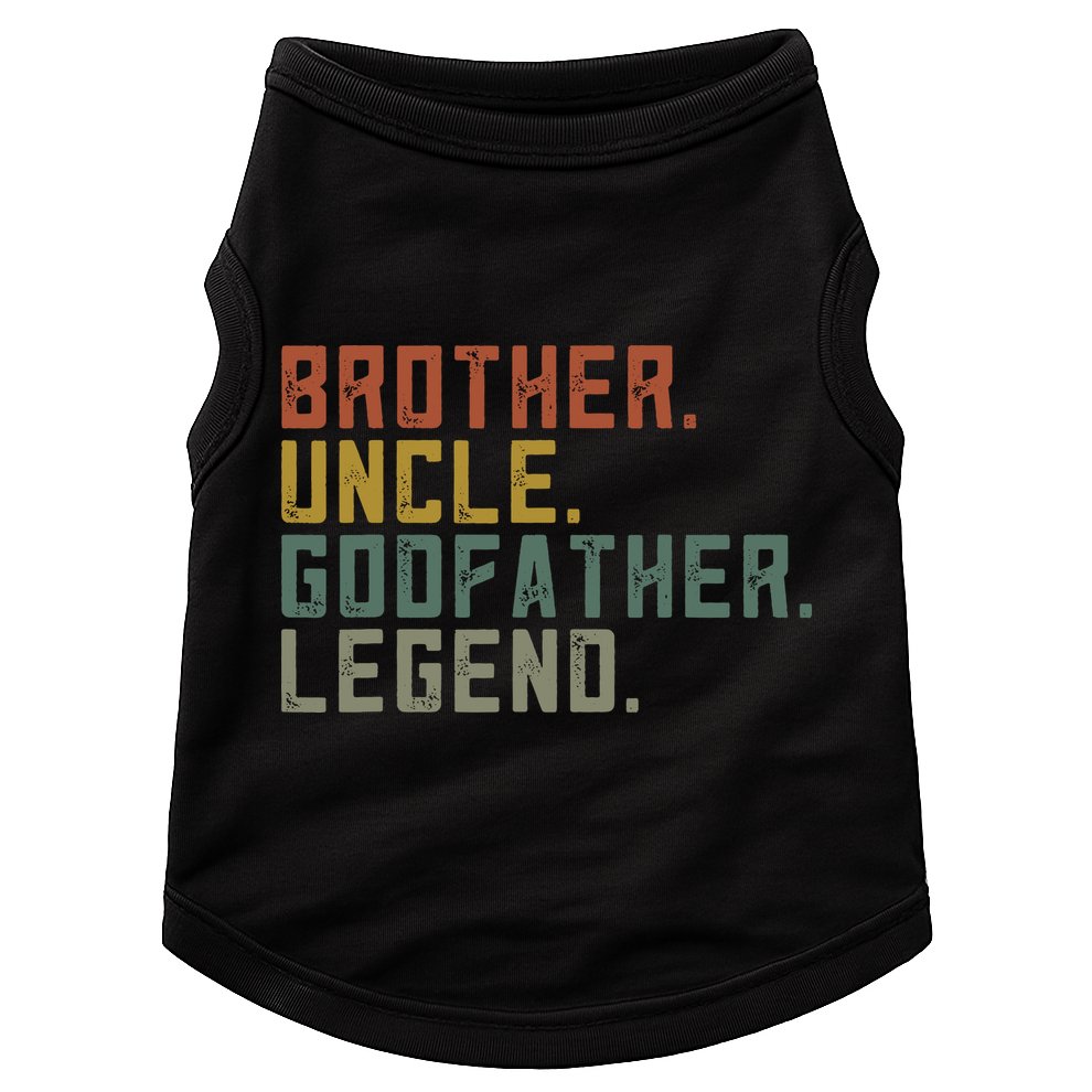 Brother Uncle Godfather Legend Fun Best Funny Uncle Doggie Tank