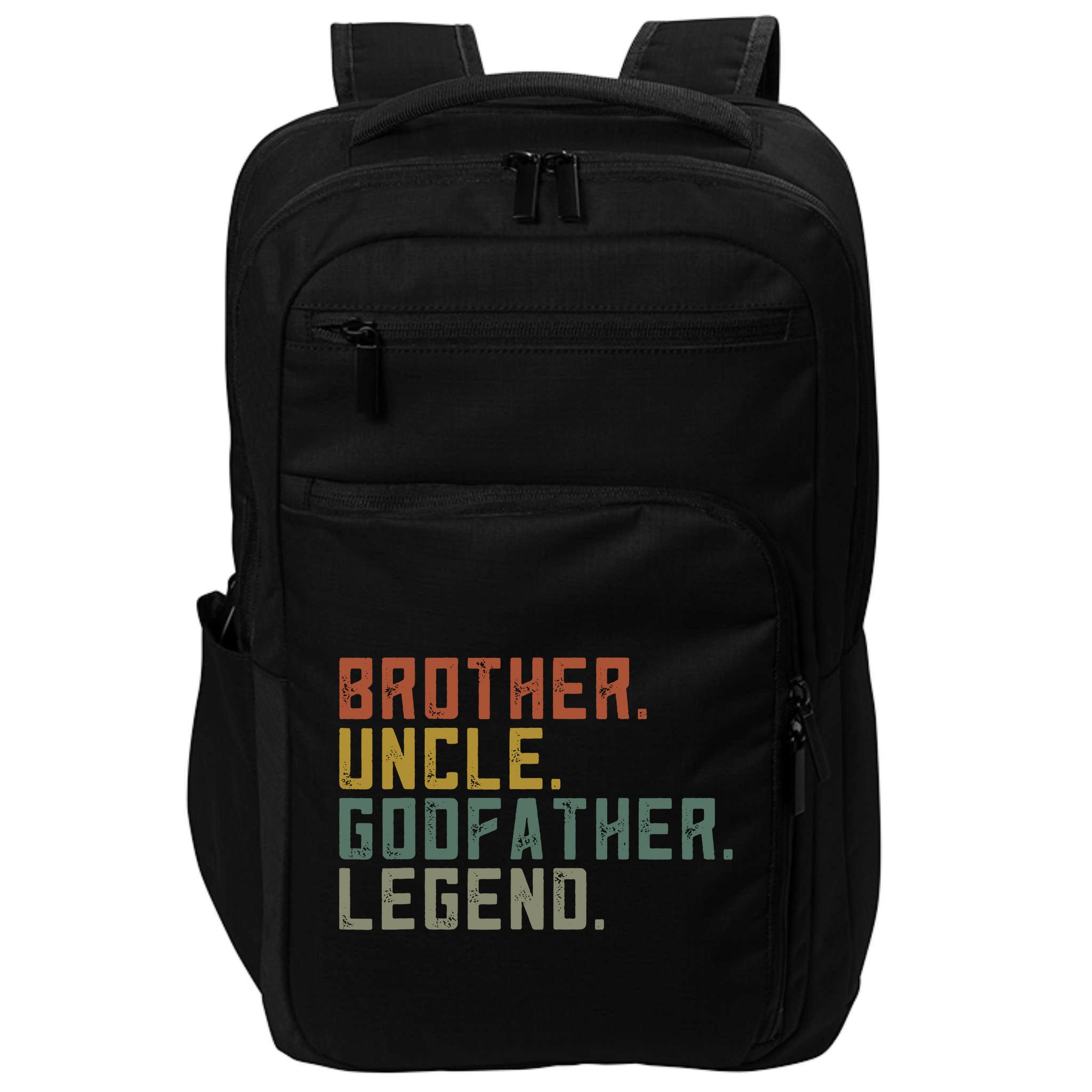 Brother Uncle Godfather Legend Fun Best Funny Uncle Impact Tech Backpack
