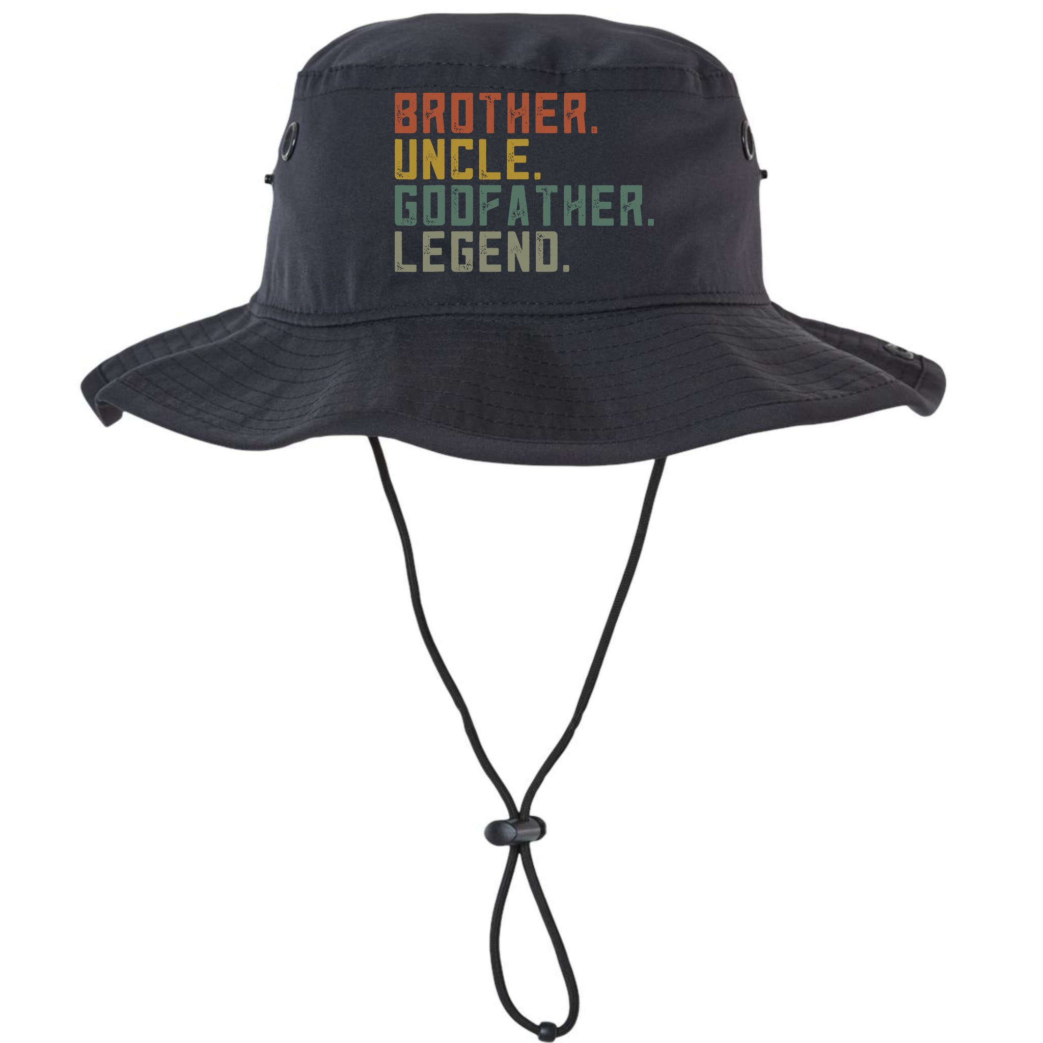 Brother Uncle Godfather Legend Fun Best Funny Uncle Bucket Hat