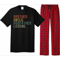 Brother Uncle Godfather Legend Fun Best Funny Uncle Pajama Set