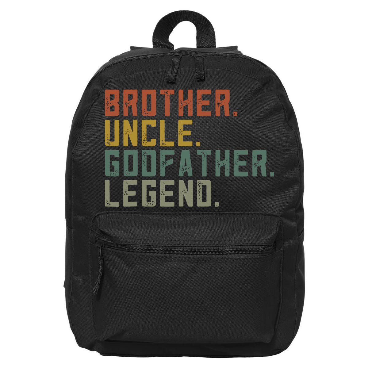 Brother Uncle Godfather Legend Fun Best Funny Uncle 16 in Basic Backpack