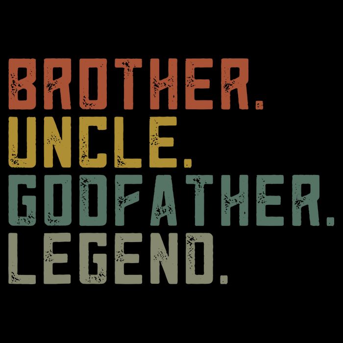 Brother Uncle Godfather Legend Fun Best Funny Uncle Women's V-Neck T-Shirt