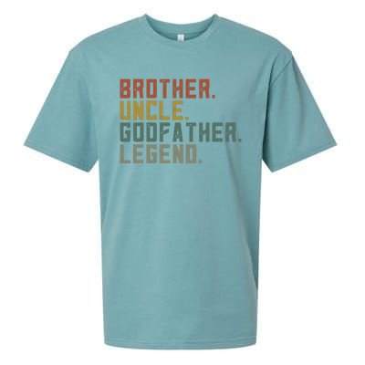 Brother Uncle Godfather Legend Fun Best Funny Uncle Sueded Cloud Jersey T-Shirt