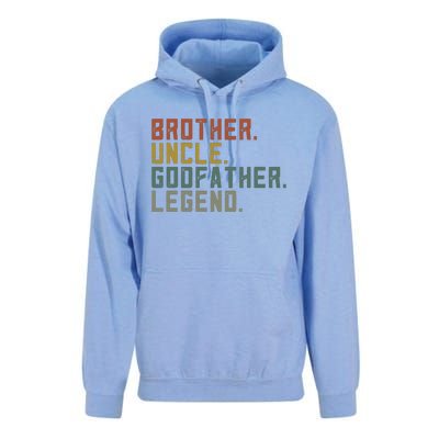 Brother Uncle Godfather Legend Fun Best Funny Uncle Unisex Surf Hoodie