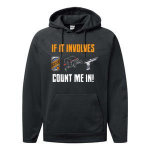 Beer UTV Guns Lover Four Wheeler Quad OffRoading SxS ATV Performance Fleece Hoodie