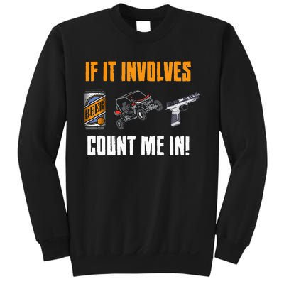 Beer UTV Guns Lover Four Wheeler Quad OffRoading SxS ATV Sweatshirt