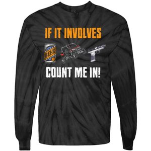 Beer UTV Guns Lover Four Wheeler Quad OffRoading SxS ATV Tie-Dye Long Sleeve Shirt