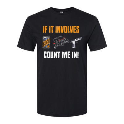 Beer UTV Guns Lover Four Wheeler Quad OffRoading SxS ATV Softstyle CVC T-Shirt