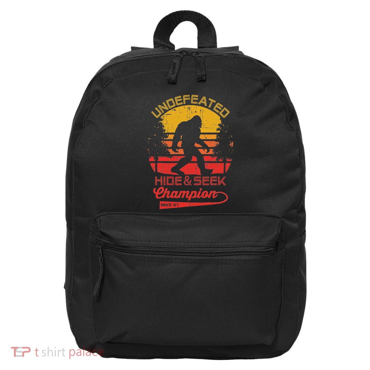 Bigfoot Undefeated Hide And Seek Champion Distressed 16 in Basic Backpack