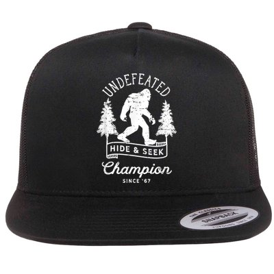 Bigfoot Undefeated Hide And Seek Champion Distressed Flatbill Hat