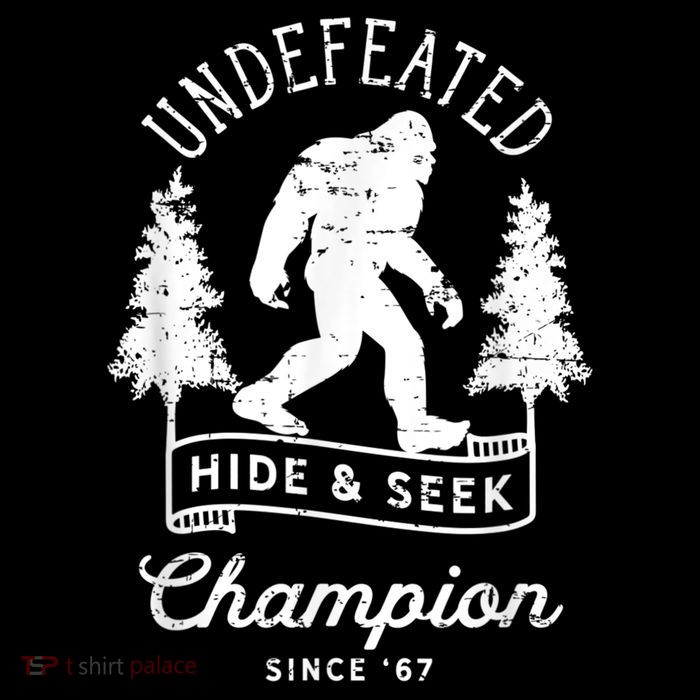 Bigfoot Undefeated Hide And Seek Champion Distressed Poster