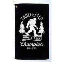 Bigfoot Undefeated Hide And Seek Champion Distressed Golf Towel