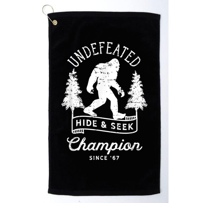 Bigfoot Undefeated Hide And Seek Champion Distressed Golf Towel