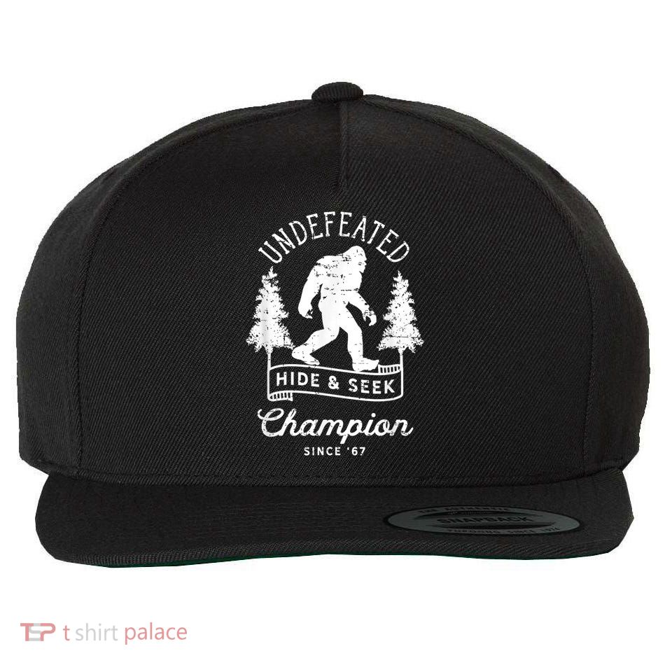 Bigfoot Undefeated Hide And Seek Champion Distressed Wool Snapback Cap