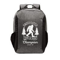 Bigfoot Undefeated Hide And Seek Champion Distressed Vector Backpack