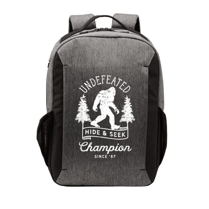 Bigfoot Undefeated Hide And Seek Champion Distressed Vector Backpack