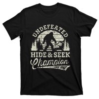 Bigfoot Undefeated Hide And Seek Champion Vintage T-Shirt