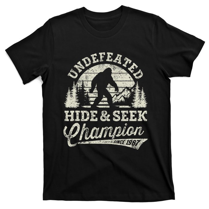 Bigfoot Undefeated Hide And Seek Champion Vintage T-Shirt