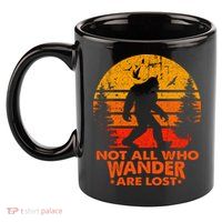 Bigfoot Undefeated Hide And Seek Champion Distressed Sunset 11oz C Handle Ceramic Mug