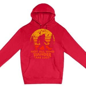 Bigfoot Undefeated Hide And Seek Champion Distressed Sunset Premium Pullover Hoodie