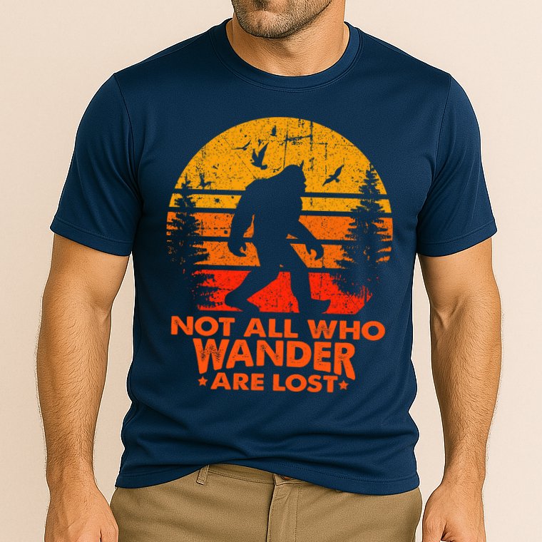 Bigfoot Undefeated Hide And Seek Champion Distressed Sunset Performance Shirt