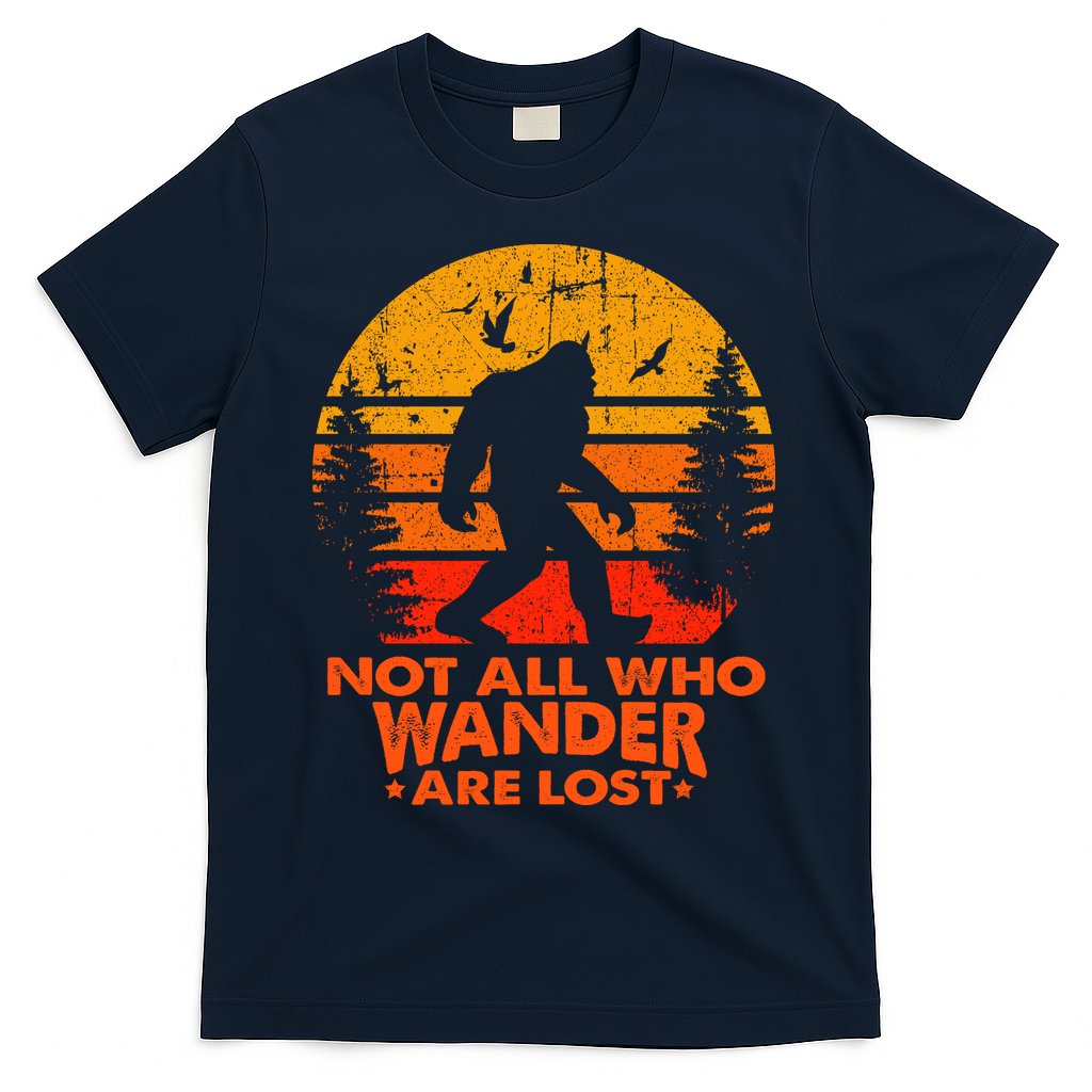 Bigfoot Undefeated Hide And Seek Champion Distressed Sunset T-Shirt