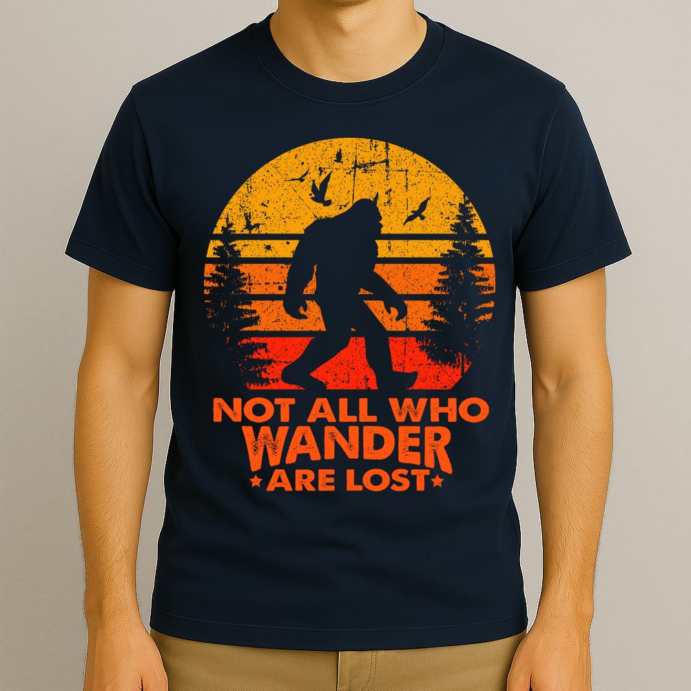 Bigfoot Undefeated Hide And Seek Champion Distressed Sunset T-Shirt