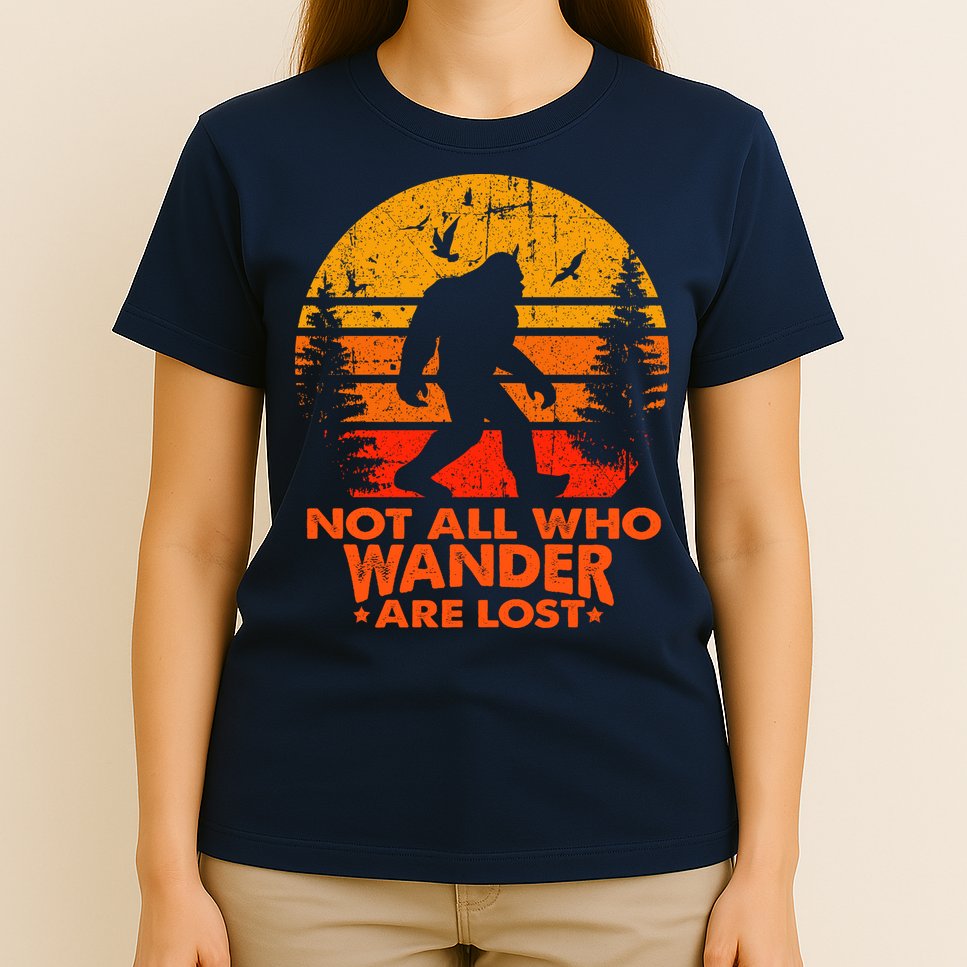 Bigfoot Undefeated Hide And Seek Champion Distressed Sunset T-Shirt