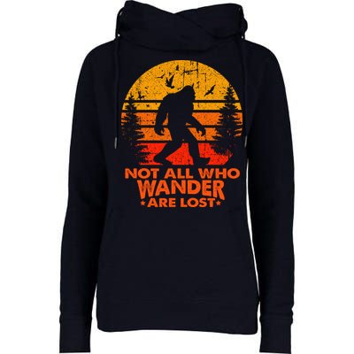 Bigfoot Undefeated Hide And Seek Champion Distressed Sunset Womens Funnel Neck Pullover Hood