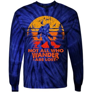 Bigfoot Undefeated Hide And Seek Champion Distressed Sunset Tie-Dye Long Sleeve Shirt