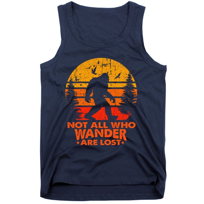 Bigfoot Undefeated Hide And Seek Champion Distressed Sunset Tank Top