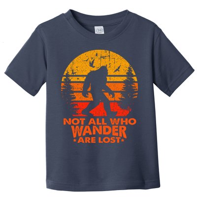 Bigfoot Undefeated Hide And Seek Champion Distressed Sunset Toddler T-Shirt
