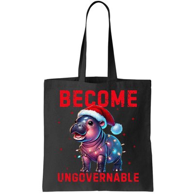 Become Ungovernable Hippo Christmas Lights Fun Funny Bag