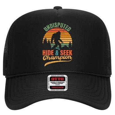 Bigfoot Undisputed Hide & Seek Champion High Crown Mesh Back Trucker Hat