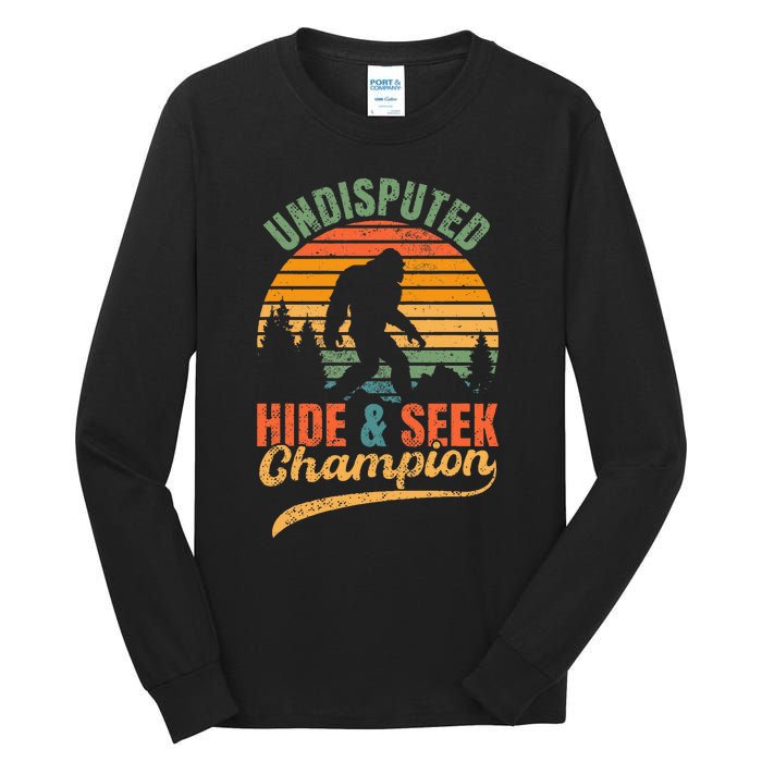 Bigfoot Undisputed Hide & Seek Champion Tall Long Sleeve T-Shirt