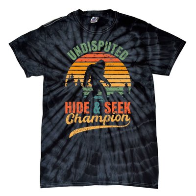 Bigfoot Undisputed Hide & Seek Champion Tie-Dye T-Shirt