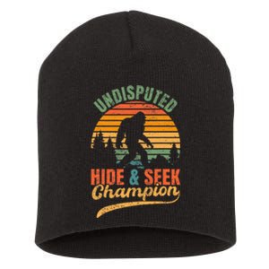 Bigfoot Undisputed Hide & Seek Champion Short Acrylic Beanie