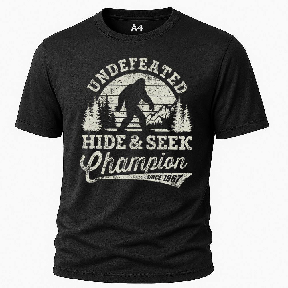 Bigfoot Undefeated Hide And Seek Champion Vintage Cooling Performance Crew T-Shirt