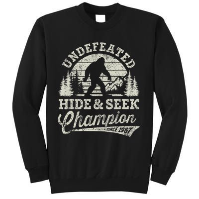 Bigfoot Undefeated Hide And Seek Champion Vintage Sweatshirt