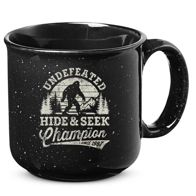 Bigfoot Undefeated Hide And Seek Champion Vintage 15oz Campfire Ceramic Mug