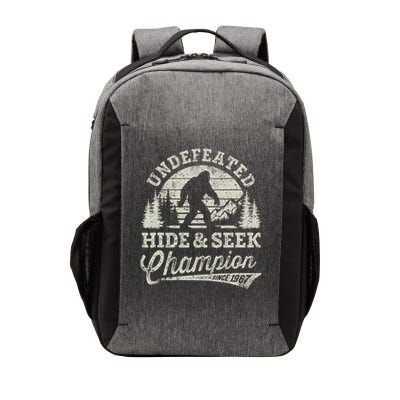 Bigfoot Undefeated Hide And Seek Champion Vintage Vector Backpack