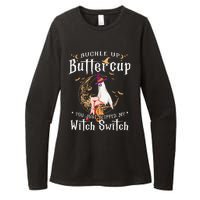 Buckle Up Halloween Buttercup You Just Flipped Witch Switch Womens CVC Long Sleeve Shirt