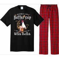 Buckle Up Halloween Buttercup You Just Flipped Witch Switch Pajama Set