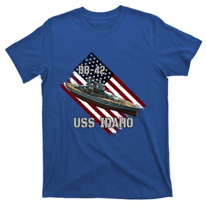 Battleship Uss Idaho Bbgift42 And Combat Warship Veterans Day Cute Gift T-Shirt