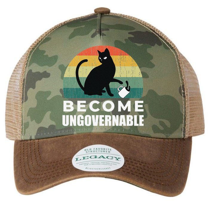 Become Ungovernable I Do What I Want Funny Cat Legacy Tie Dye Trucker Hat
