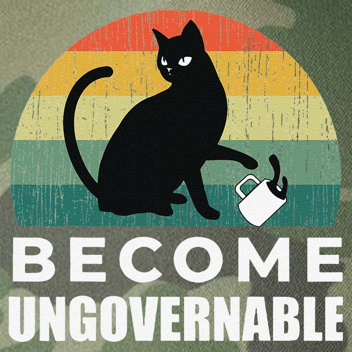 Become Ungovernable I Do What I Want Funny Cat Legacy Tie Dye Trucker Hat