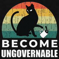 Become Ungovernable I Do What I Want Funny Cat Ladies PosiCharge Tri-Blend Wicking Tank